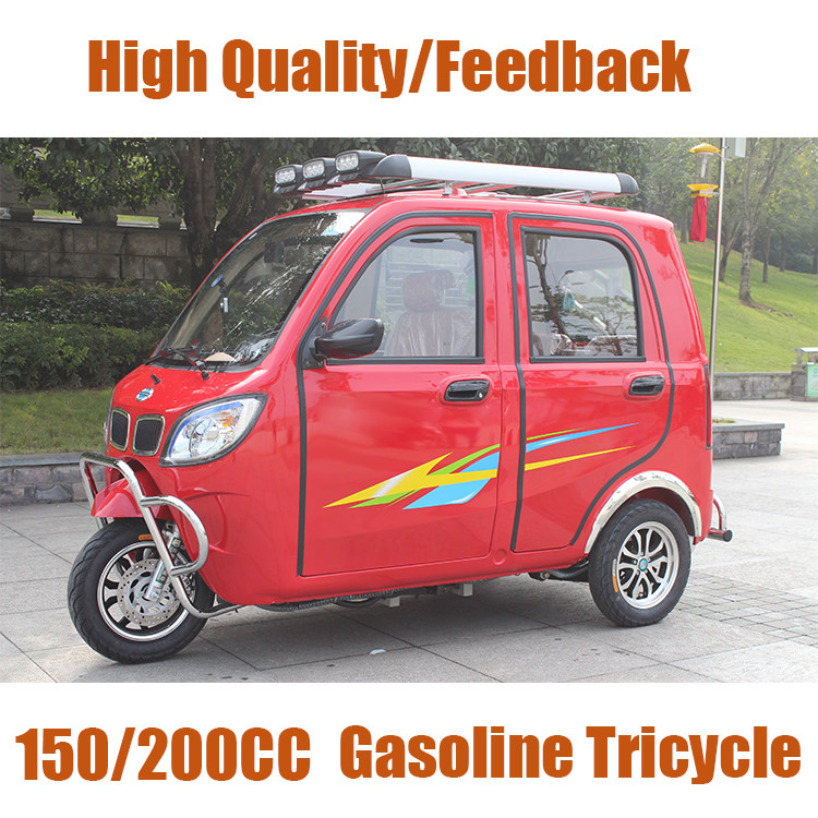 Buy cheap 200CC Petro 3 Wheel Motorized Tricycle 5 Seater Passenger Auto Rickshaw product