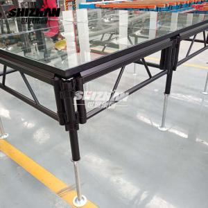 Buy cheap Ladder Spigot Truss Wedding Platform Stage Aluminium Glass Material product