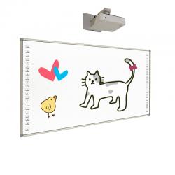 China Interactive Whiteboard For Education/Business, Wall Mounted Smart Whiteboard 102 Inch Size for sale