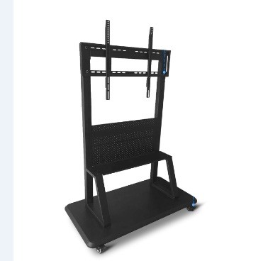 220LBS Electronic Mobile Stand 800x600mm Black Metal 52-86 Inch For Touch Screen for sale