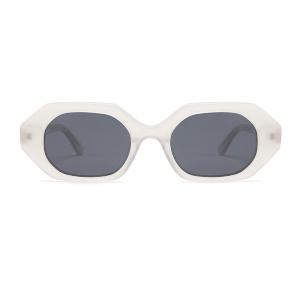 Buy cheap Polygonal frame Round Acetate Sunglasses Oval Lens Geometric Fashion product
