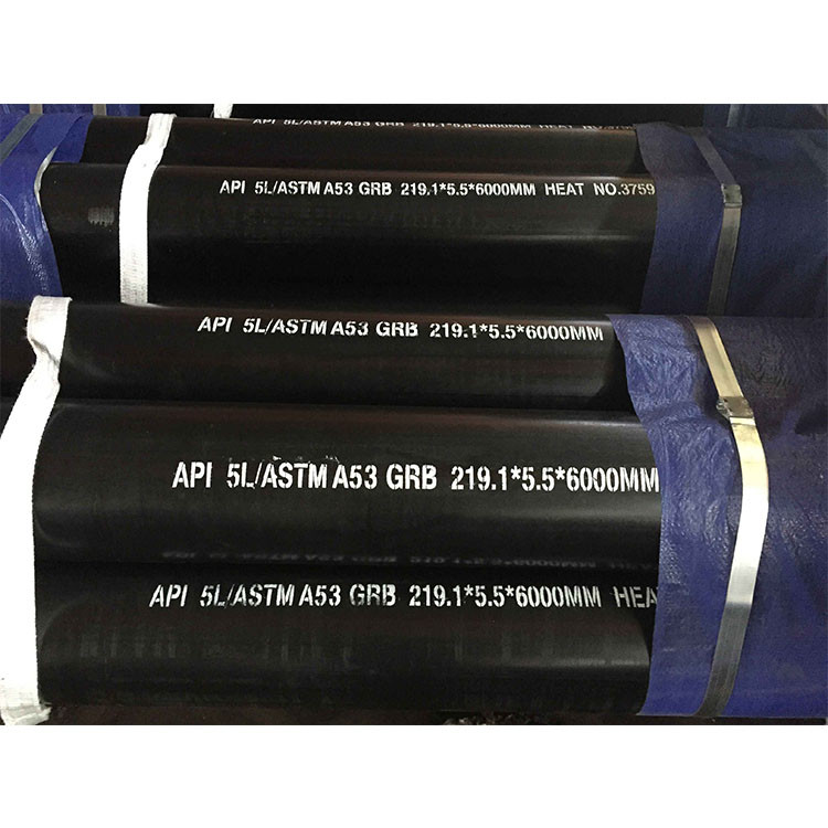 Buy cheap API 5L X60 ERW black round steel pipe dn200 welded steel pipe/Sch 40 black carbon steel pipe used for oil and gas pipe product