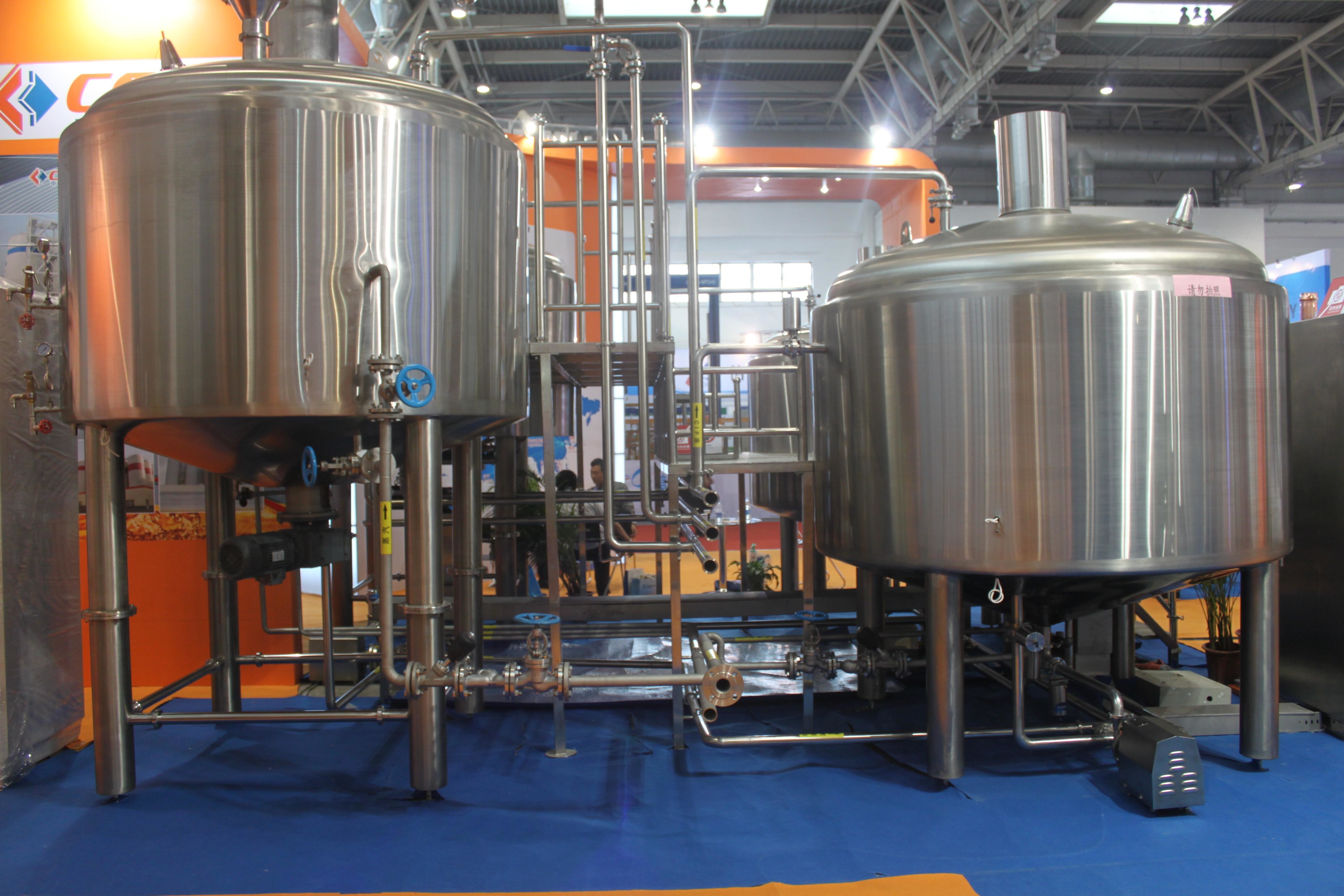 Stainless Steel 316 Turnkey Beer Brewing System Hand Or Automatic Control for sale