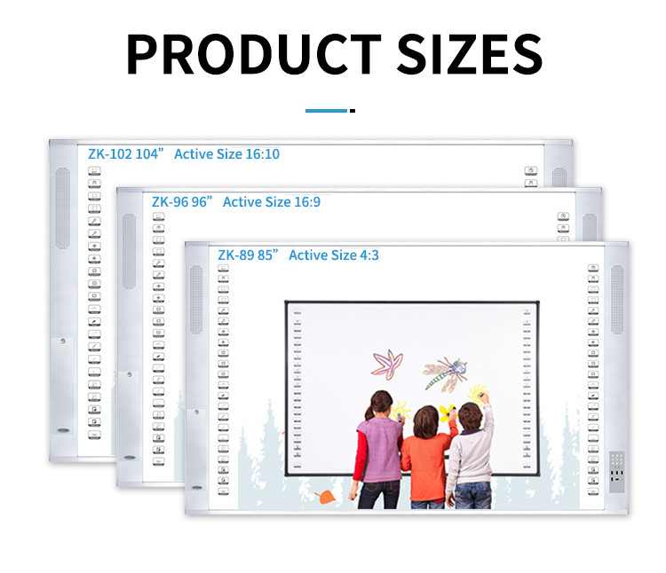All In One Smart Interactive Whiteboard Multi Point Ultra Slim Frame For for sale