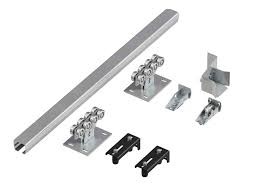 Buy cheap Silver Zinc Plated Accessories Cantilever Gate Stoppers With Black Rubber from wholesalers