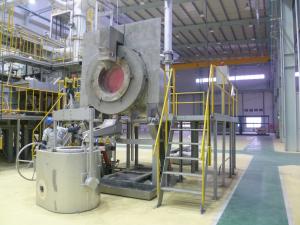 Buy cheap 930KG NG Industrial Heating Aluminum Melting And Holding Furnace Tilting Pouring product