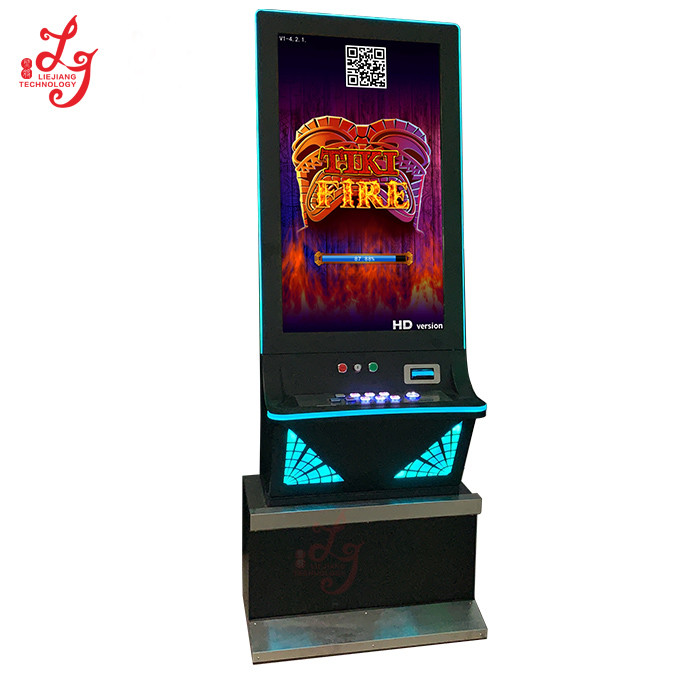 Lightning Link Tiki Fire Vertical Screen Slot Game 43'' Touch Screen Games for sale