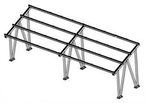 Buy cheap 300 Wp PV Support Structure 4.5m Height ODM Aluminum Alloy Material product