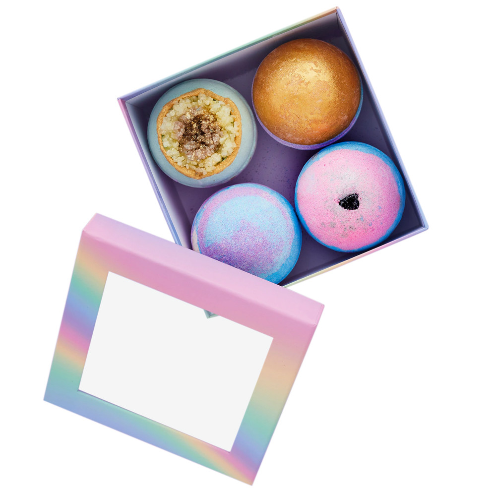 Buy cheap Custom Logo Printed Paper Rainbow Box Packaging Fancy Bath Bomb Packaging Gift Boxes Surprise product