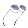 Buy cheap Polygon Magnetic Clip On Optical Glasses Metal Frame Sunglasses from wholesalers