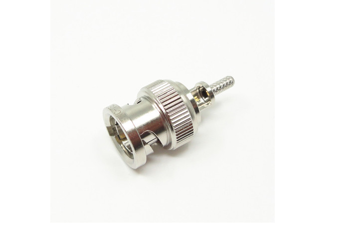 Buy cheap RoHS Approved 75 Ohm BNC Cable Connector Nickel Plated from wholesalers