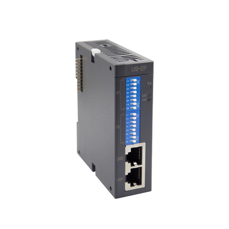 Buy cheap DIN35 Rail PLC Logic Controller With 2 RJ45 100Mb Ethernet Interface product