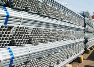 Buy cheap 1/2 - 8 Inch Galvanized Steel Pipe , BS Standard Hot Dip Galvanizing ERW Steel Tube/pre galvanized steel pipe/tube product
