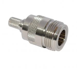 RF Connector, N Type Straight Crimp Female for LMR-240 Cable, 50 Ohm