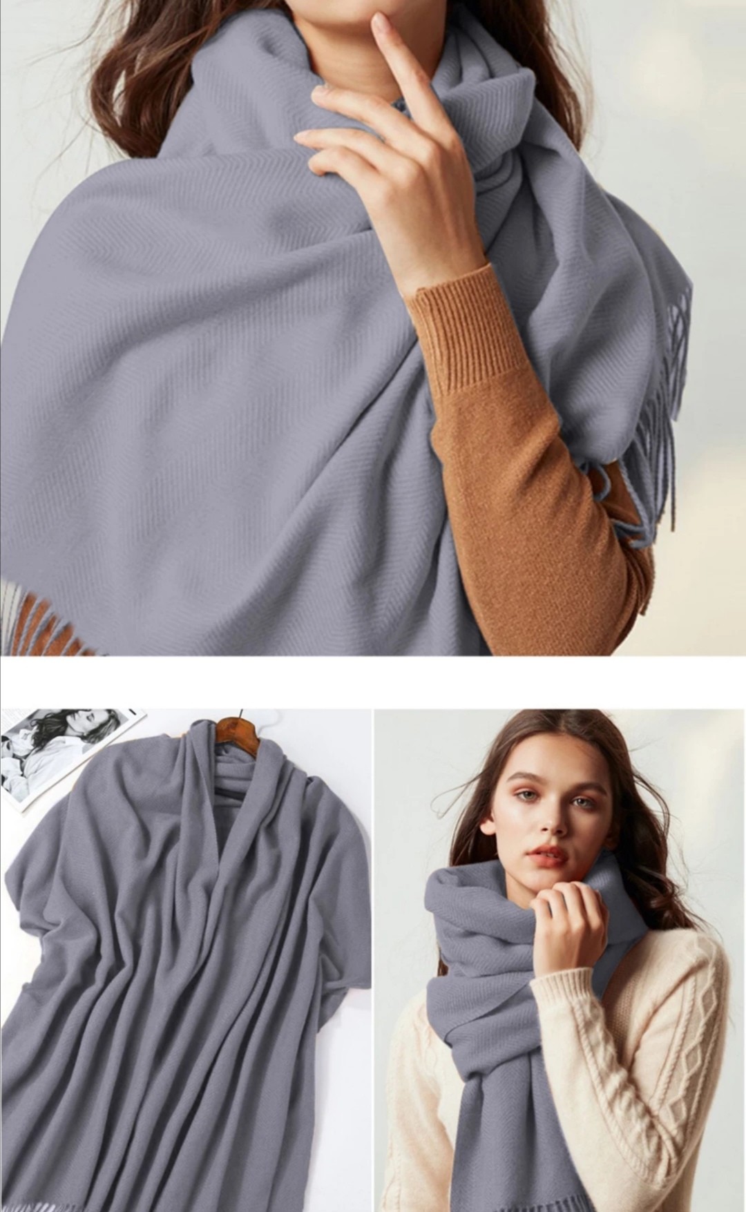 Buy cheap EMF shielding scarf with silver lining for multiple use product
