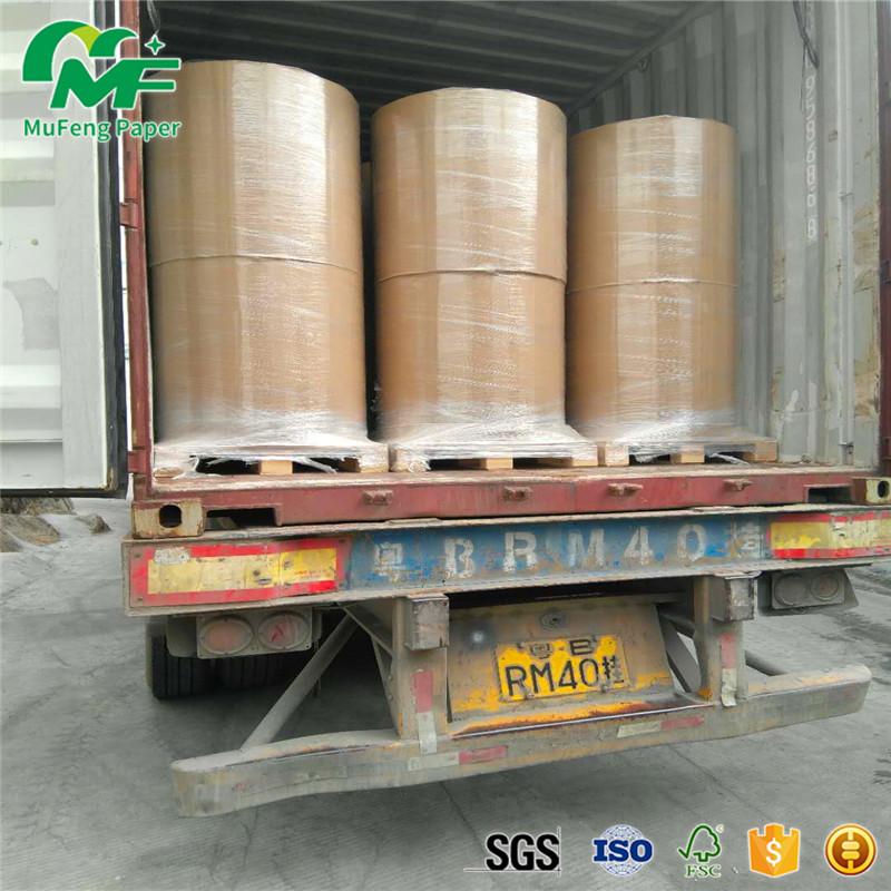Nontoxic 55gsm Thermal Paper Jumbo Rolls , Jumbo Paper Roll High Rubbing Resistance