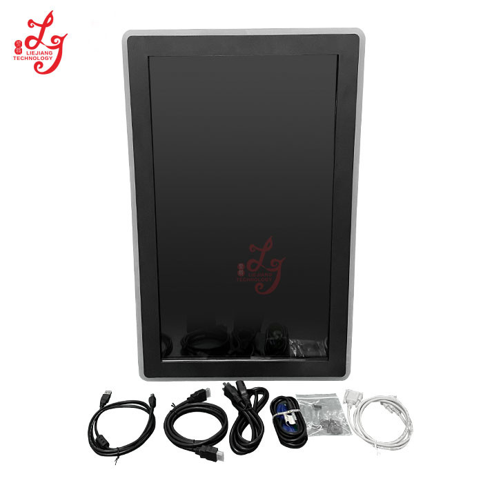 China 32 Inch Touch Screen 3M Infrared Slot Game Monitors With LED Lights Mounted For Sale for sale