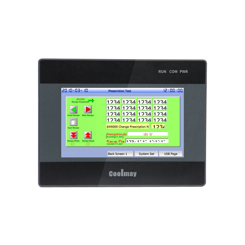 Buy cheap Digital Integrated HMI PLC 12DI Programming Logic Control With Touch Panel product