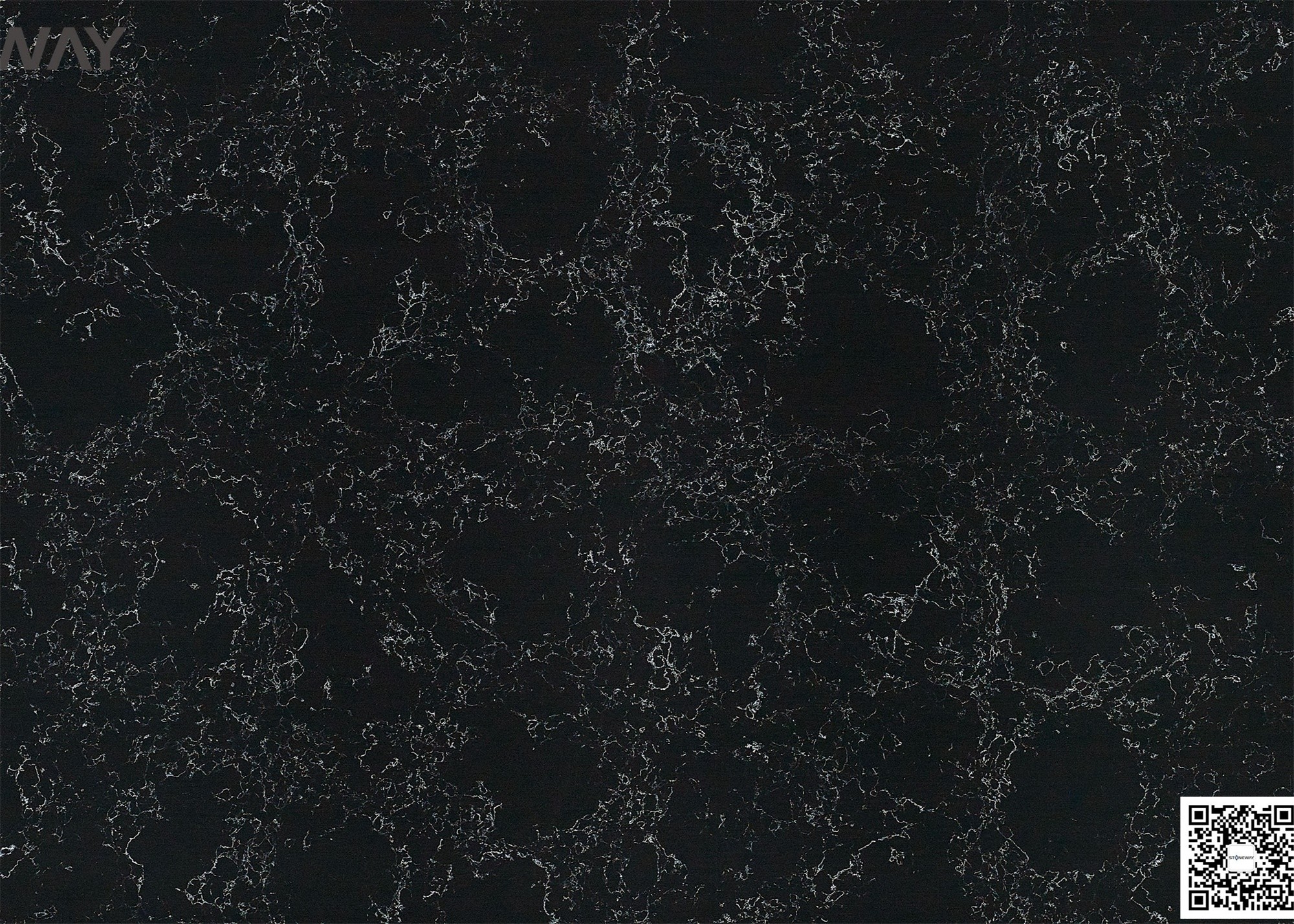 Buy cheap Artificial Marble Black Quartz Stone Man Made Black Marble Stone 6.5 Mohz product