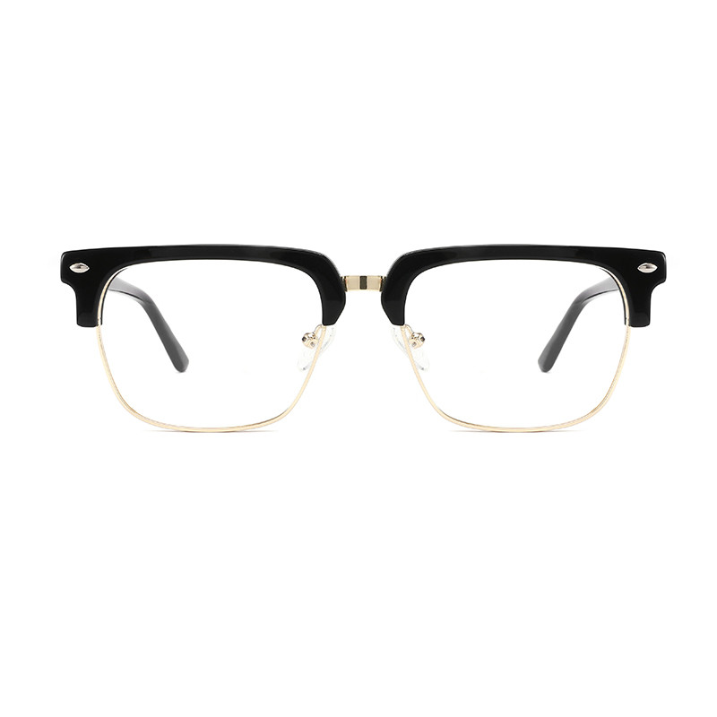 Buy cheap Retro Rivet Acetate Metal Glasses , CE Square Eyewear Frames Customize Logo product
