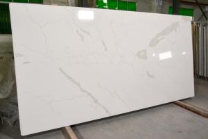 Buy cheap Calacatta White Quartz Stone Solid Surface 25mm Thickness Kitchen countertops product