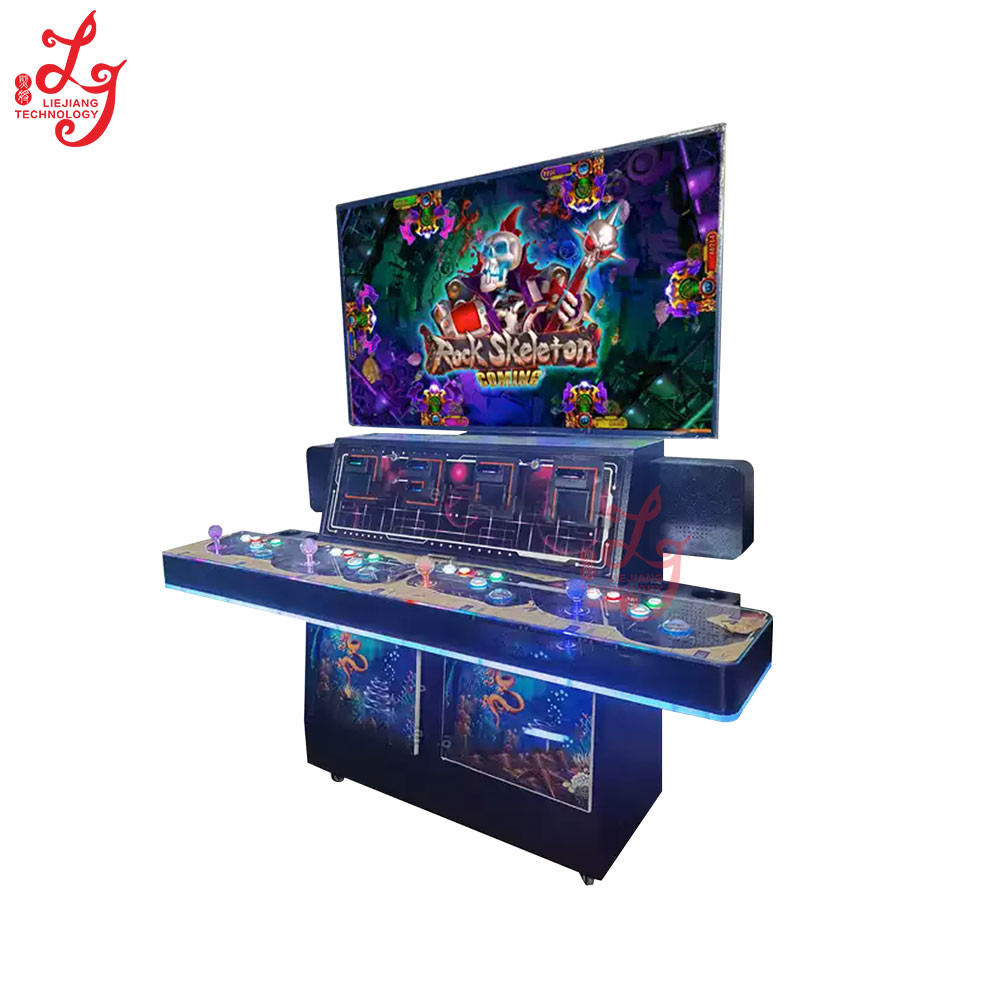 4 Players Stand Up Fish Tables Cabinet With 55 Inch HD LG Monitor,4 Seats Fish for sale