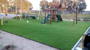Buy cheap Soft Environmentally Friendly Artificial Grass Playground Surface product