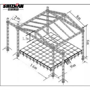 Buy cheap Fashion Show Exhibition Booth DJ Aluminum Roof Truss 200x200mm product