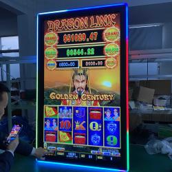 China 55 Inch 3M RS232 IR Mega Link Slot Gaming Machines Touch Screen Monitor for sale