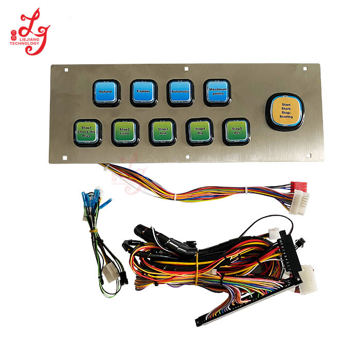 China Harness Buttons Panel For Crazy Money Gold Video Slot Game Touch Screen Video Slot Games Machines for sale
