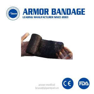 Buy cheap Industrial armor belt black tube bandage waterproof pipe repair bandage silicone rubber self-adhesive tape product