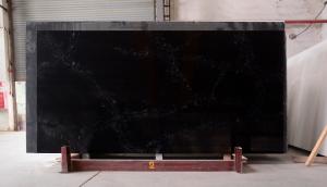 Buy cheap Kitchen Artificial Quartz Stone Countertop Carrara Black Color 3200*1600*20mm product
