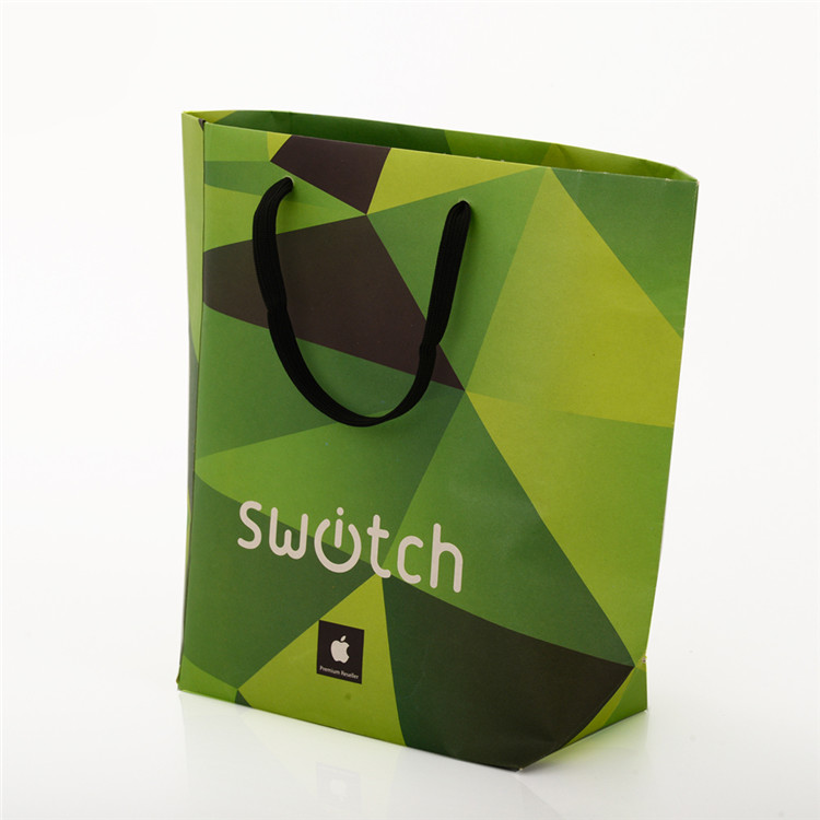 Buy cheap Green Luxury Custom Printed Packaging Bags , Paper Bags With Company Logo product