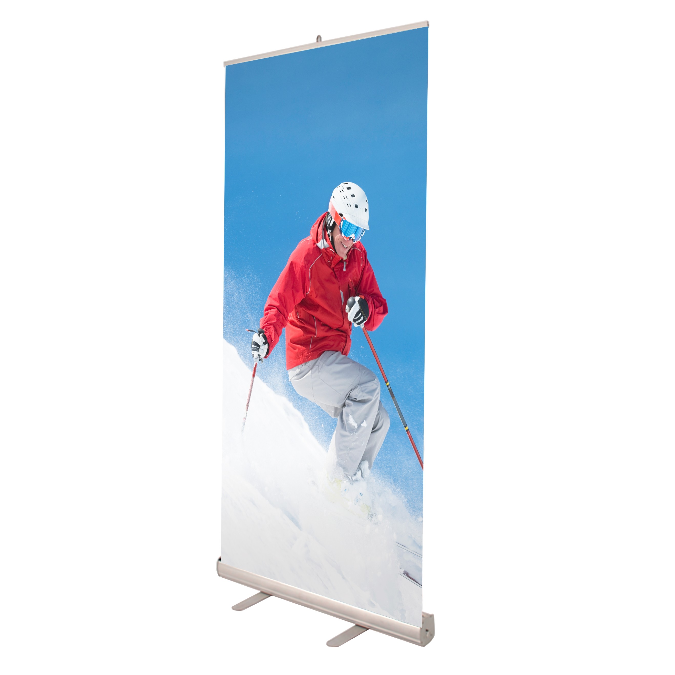Buy cheap Preformed Retractable Banner Stands W 61 * H 160 Cm Size Alloy Material product