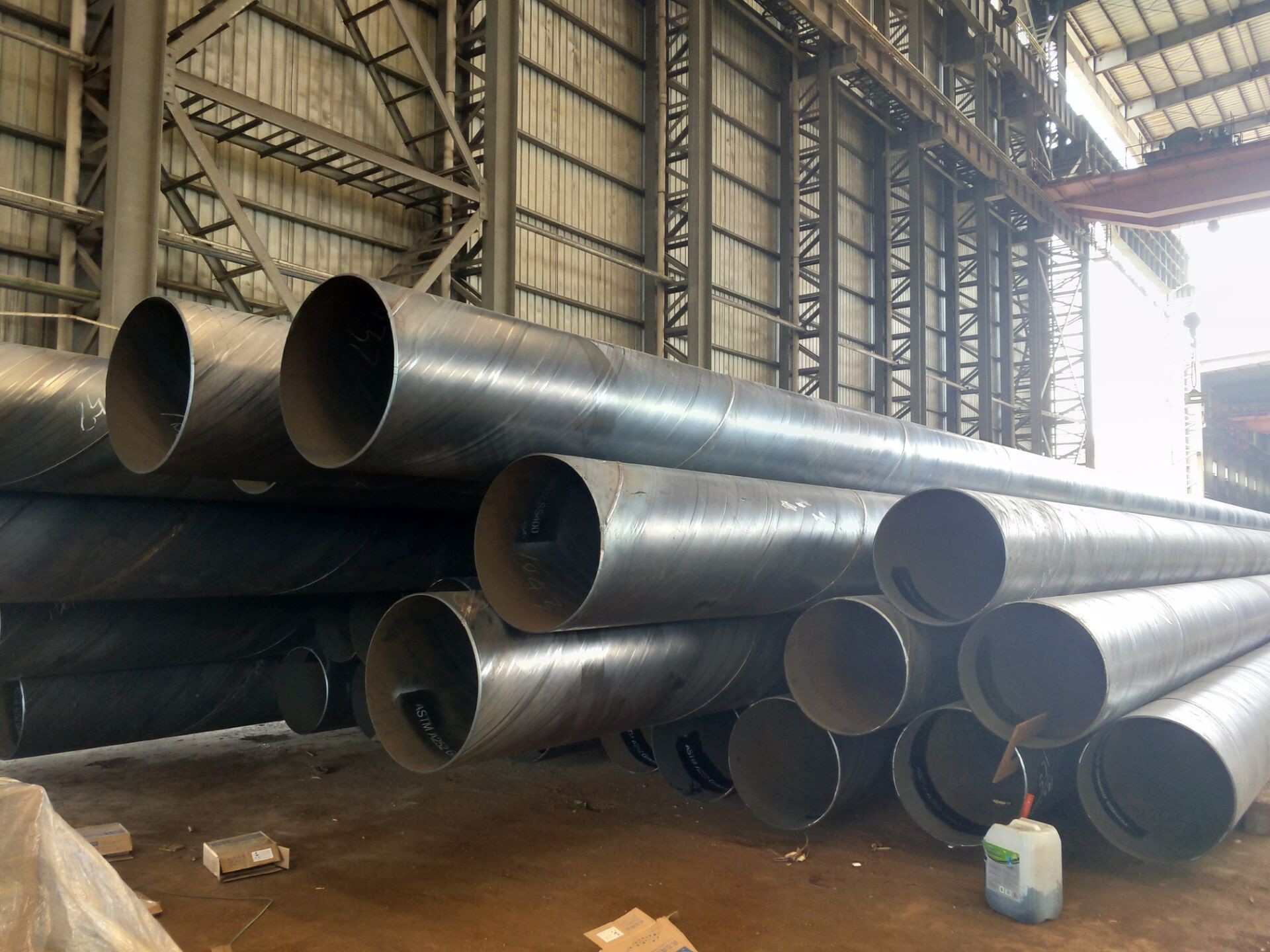 Buy cheap API 5L/ASTM A252/EN10219/AS1163 SSAW water pipe line/spiral welded steel pipe with 3LPE coating/	steel round tube product