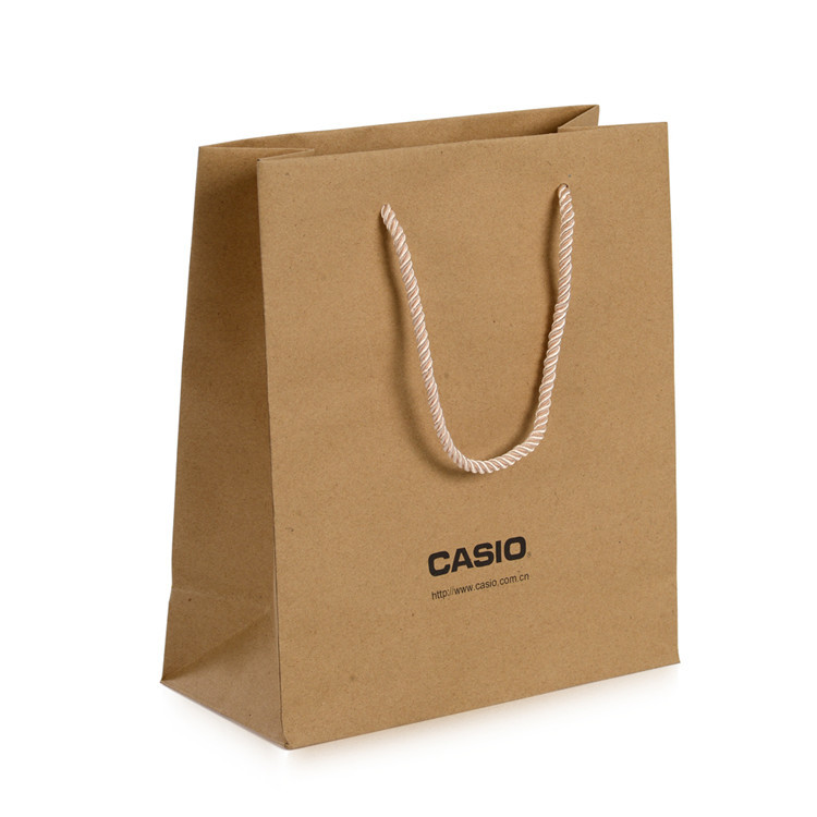 Buy cheap Recycled Kraft Paper Shopping Bags , Custom Kraft Paper Bags For Clothing Packaging product