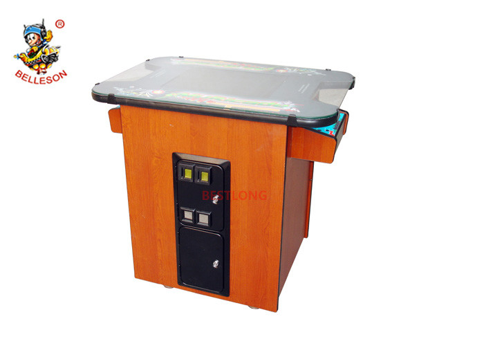 Wooden Color Double Coin Operated Arcade Machines Full View Angle Screen for sale