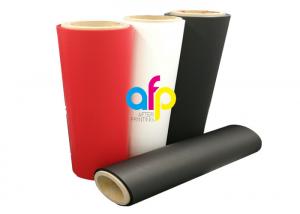 Buy cheap Red 35 Micron Matte Lamination Film Roll Eco Friendly Soft Touch Material product