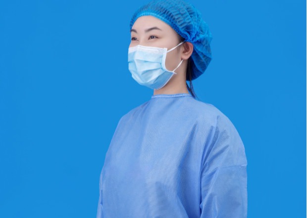 Buy cheap Knitt Cuff Disposable Protective Equipment SMS Surgical Gown Standard product