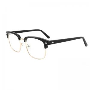 Buy cheap Square Men'S Acetate Metal Glasses Designer Non Prescription Clear Lens product