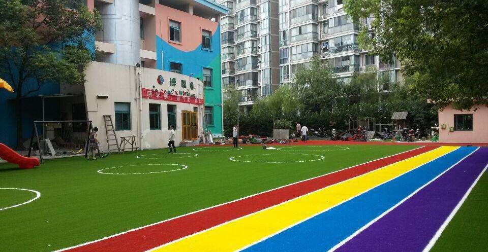 Buy cheap Anti - Ultraviolet Recycled Artificial Turf  For Playground 10-20 Mm Height product