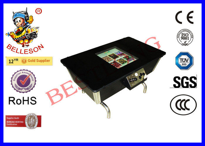 China Black 19Inch Screen Arcade Game Machines With Stainless Steel Legs for sale