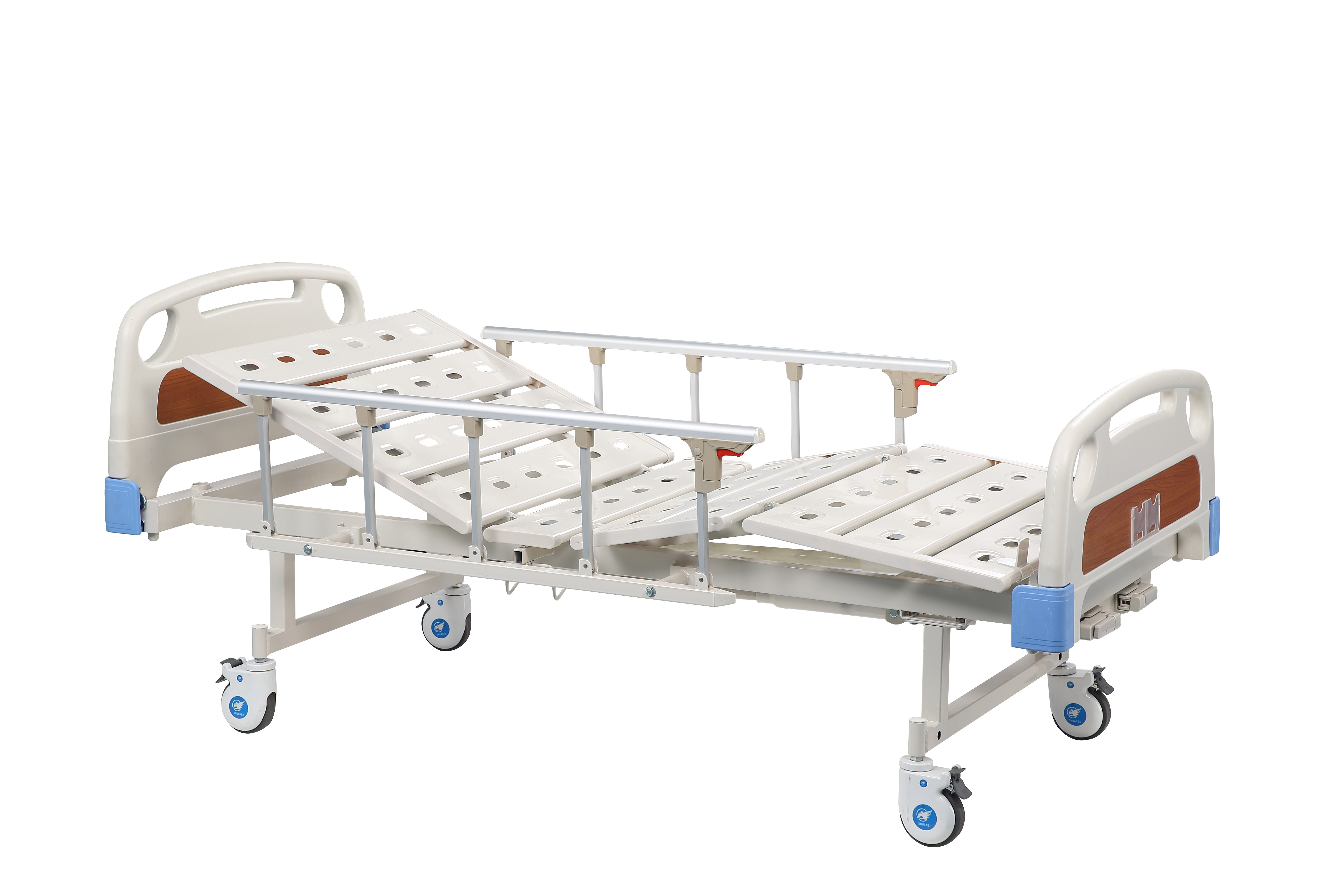Buy cheap Movable Hospital Patient Bed Double Function , ABS Head Power Hospital Bed  product