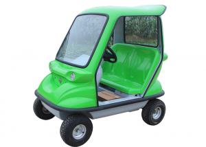 Buy cheap 350 W DC Motor Electric Sightseeing Car With Double Seats Green Lead Acid Traction Battery product