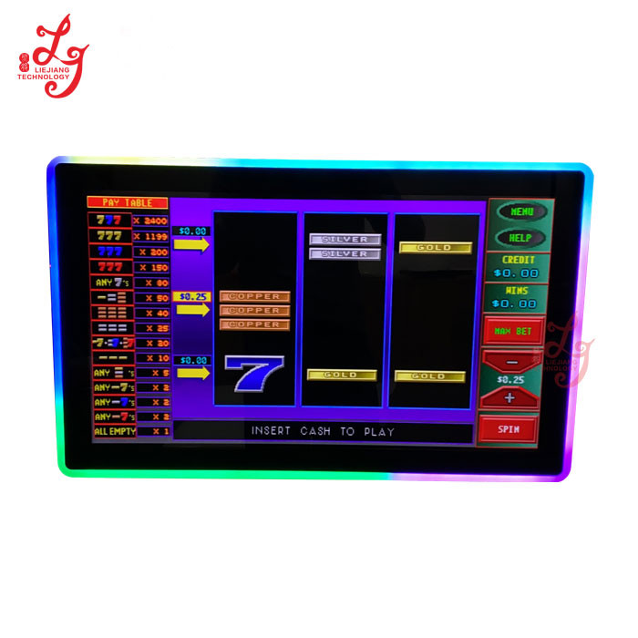 27 Inch PCAP Touch Screen 3M RS232 Game Monitor For Lightning Link Dragon Link for sale