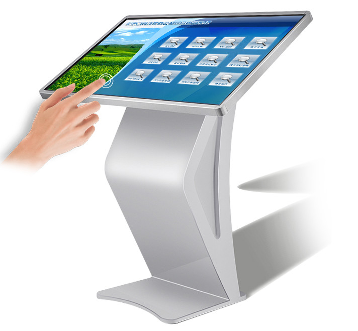 16 9 Touch Screen Kiosk , 3840x2160 Floor Standing Digital Signage for sale