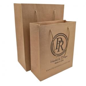 Buy cheap Cheap Recycled Custom Logo Printed Personalized Kraft Paper Bags With Handles product