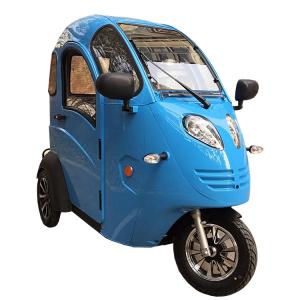 Buy cheap ABS Cabin 3 Wheel Enclosed Motorized Tricycle 72V 800W Handle Steering product