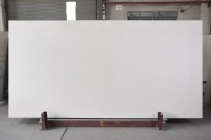Buy cheap Artificial White Carrara Quartz Slab For Kitchen Benchtop And Island product