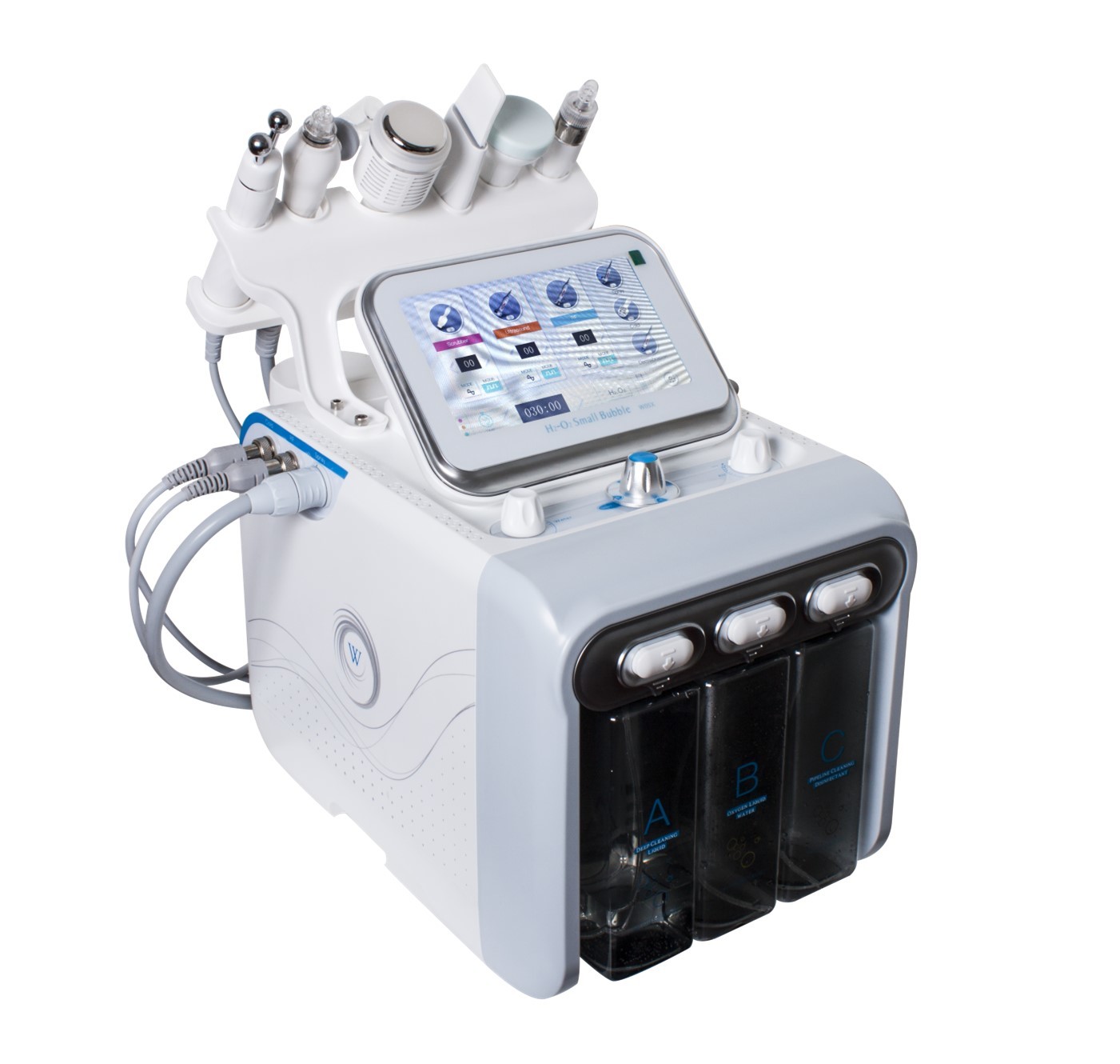 2019 hot sale 8 water sculpture heads 260W power micro hydro dermabrasion system for sale